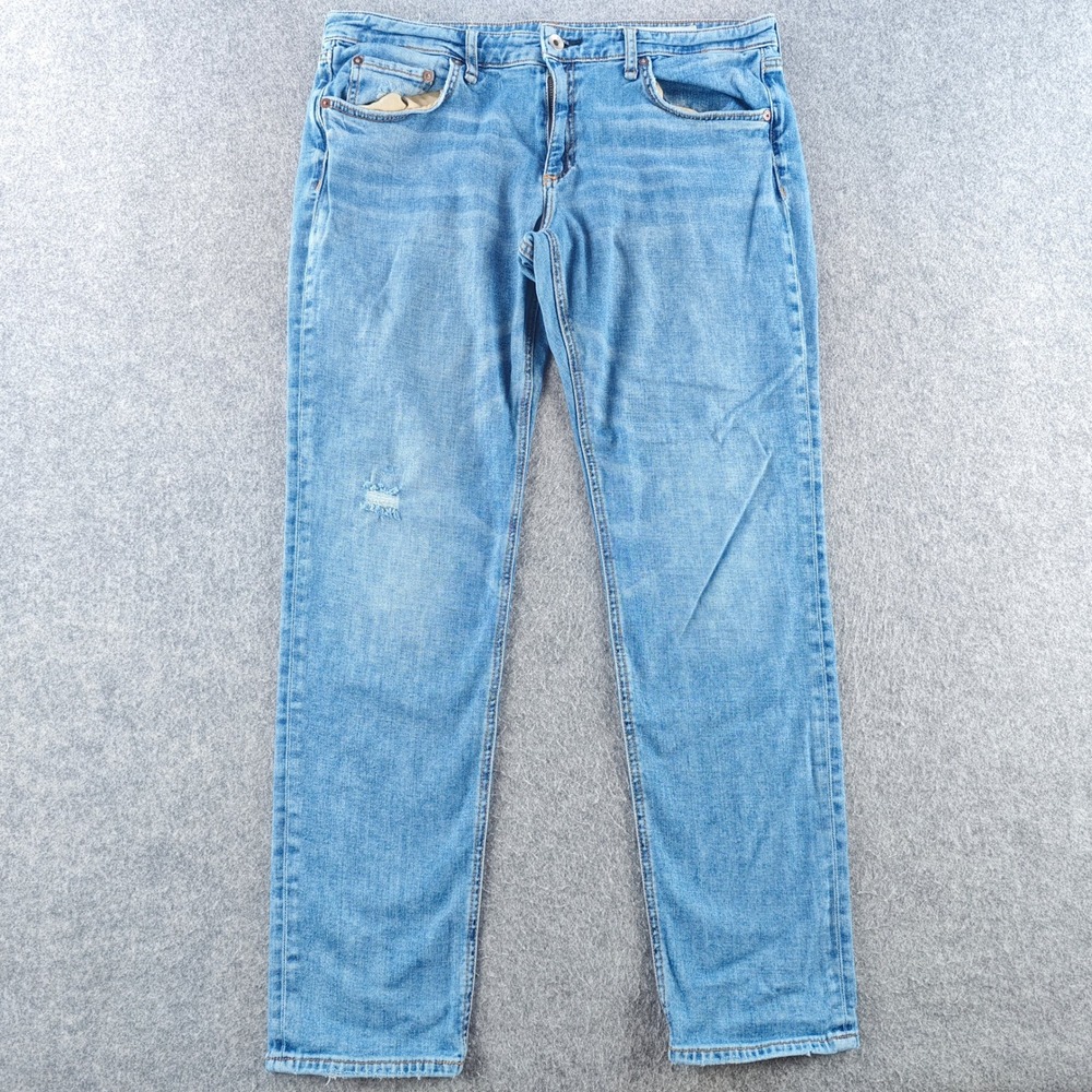 Rag & Bone Dre Slim Boyfriend Jeans Womens 31 Blue Low Rise Distressed Denim